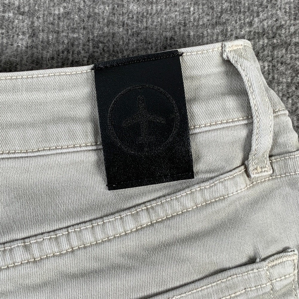 Aviator Jeans Men 30x30 Steel Grey Slim Stretch Pant - Picture 13 of 14
